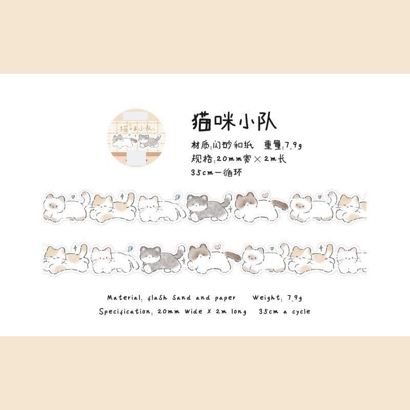 

1roll DIY decorative sticker Paper shaped tape cute cartoon