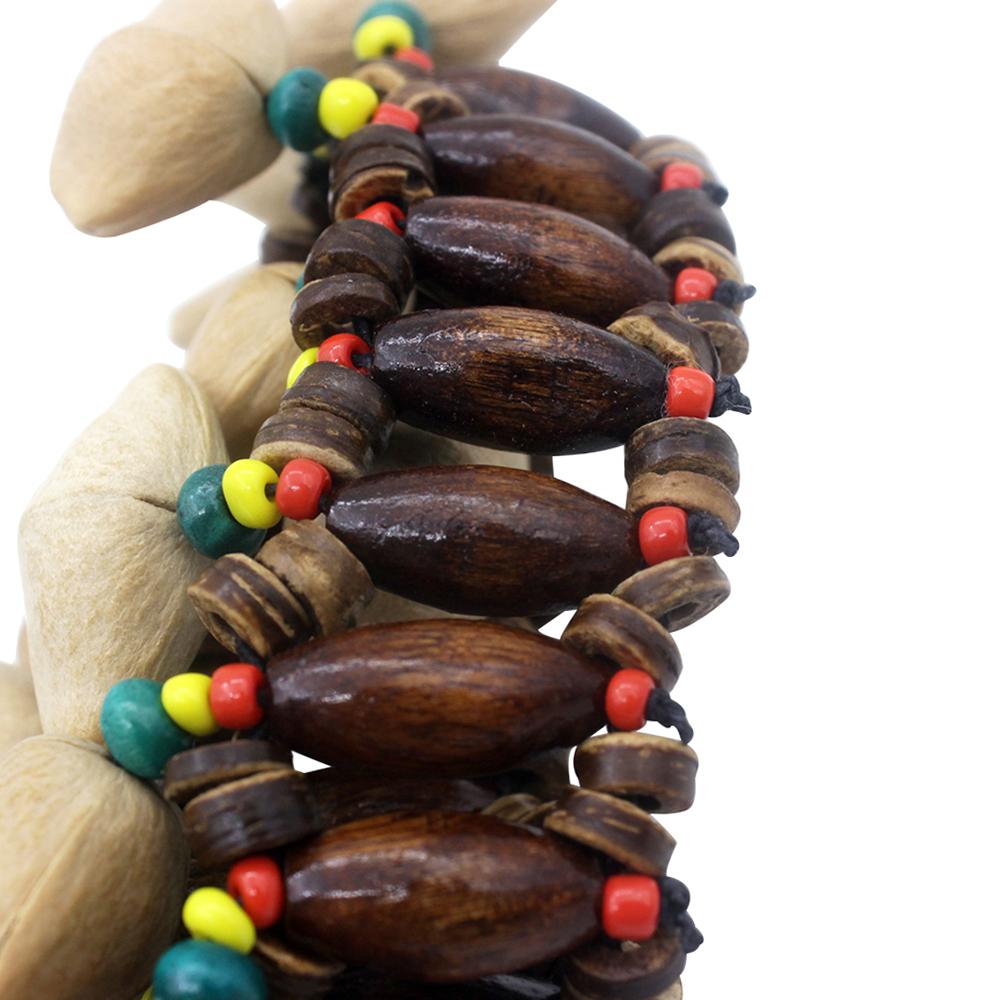 Handmade Nuts Shell Bracelet Handbell for Djembe African Drum Conga Percussion Accessories