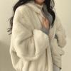 Loose Hooded Winter Warm Coat with Fleece and Thickened Jacket for Women In Cotton-padded Jacket