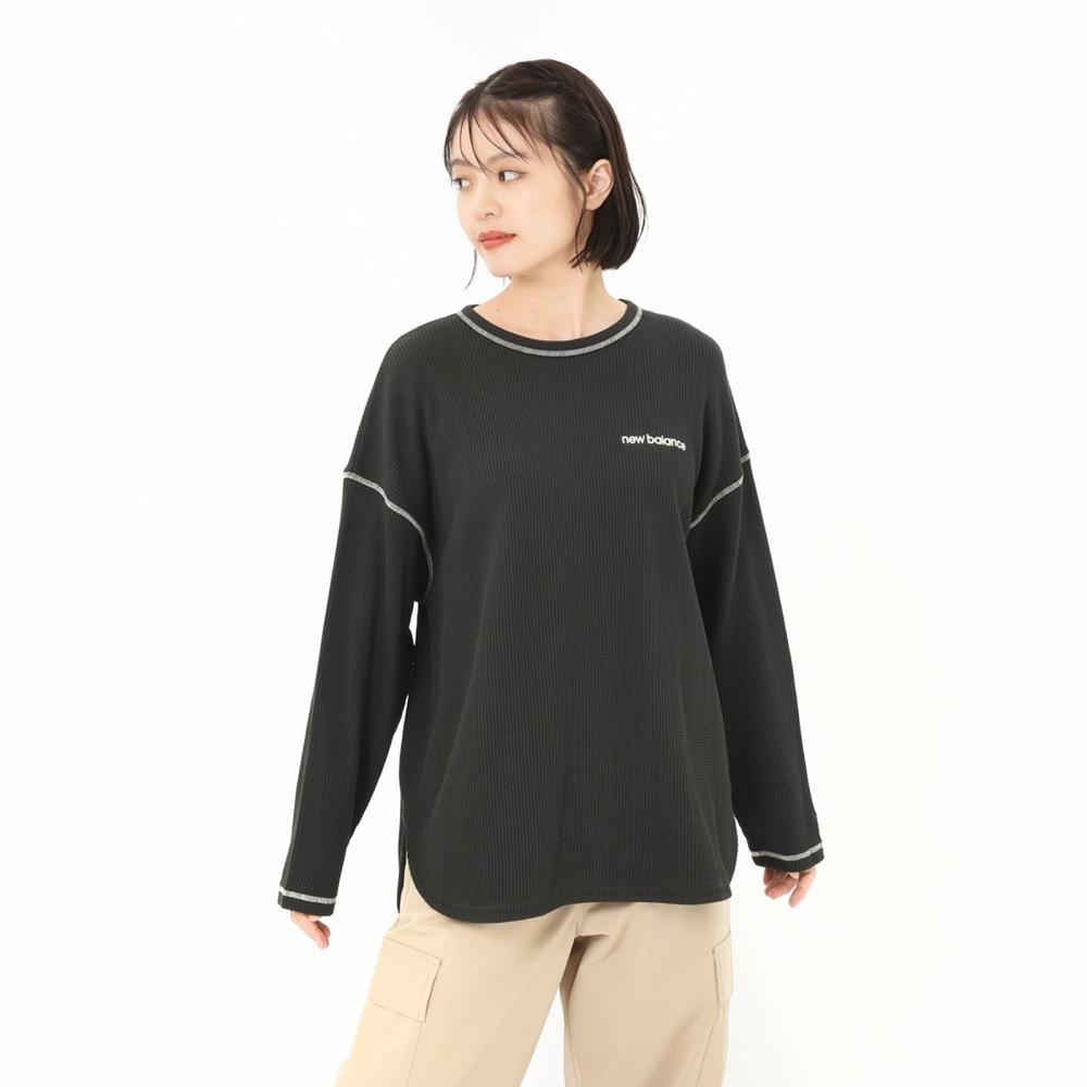 

New Balance Waffle Long Sleeve Tee Ack blAck Awt45699 Ack S