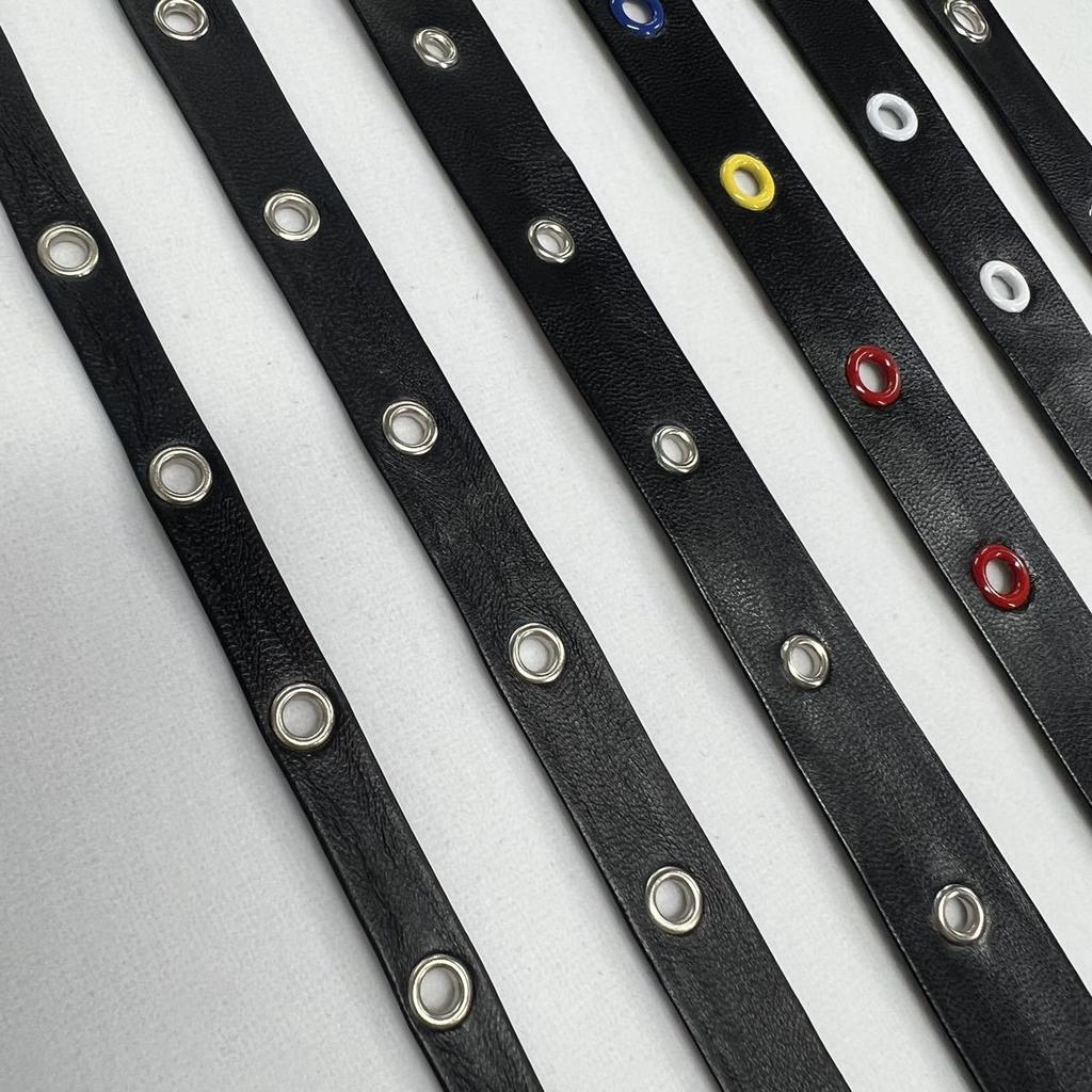 Composite Leather, Claw Nails, Rivets, Steam Eyes, Black Pu Leather Rope, Corns, Webbing, Clothing Accessories, Handmade Diy