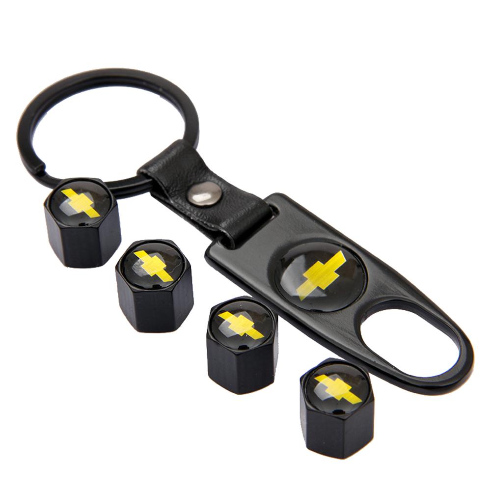 Buy 4pcs Tire Valve Caps + Keychain at affordable prices — free