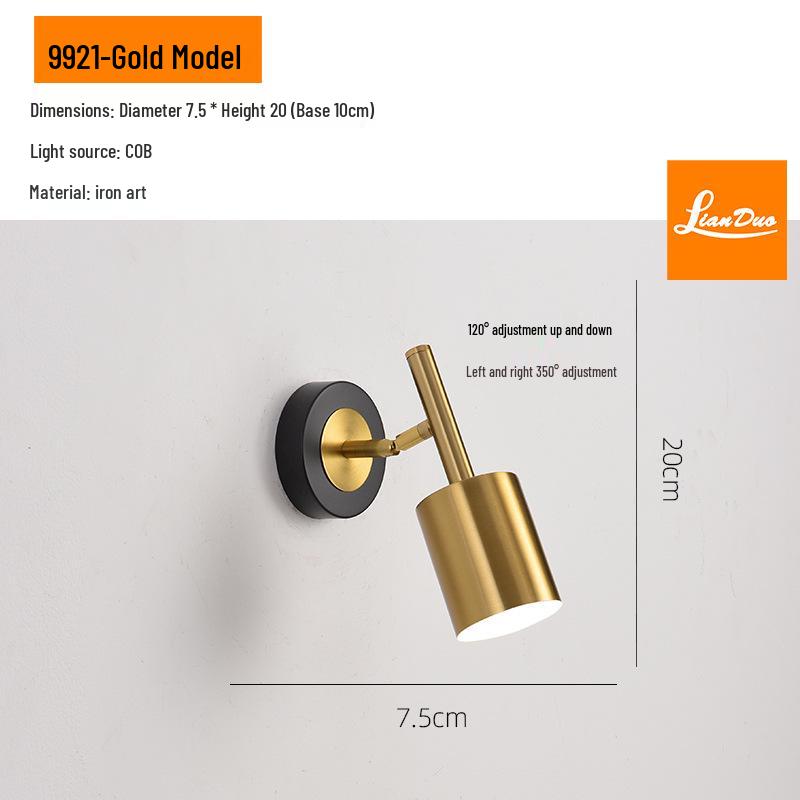 2024 Modern Rotating Wall Lamp for Bedroom, Reading, or Hallway