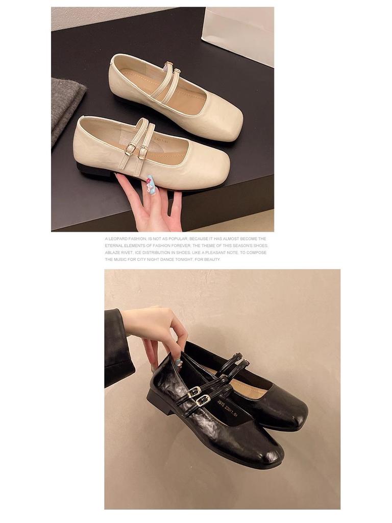 Dámské baleríny Mary Jane 2025: Pohodlné kožené boty s měkkou podrážkou na jaro a podzim