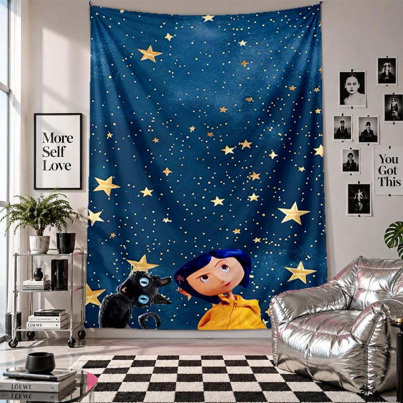Wall TapestryCoraline Other Mother Art Hanging Cloth Decorative Background Cover for Room Decoration