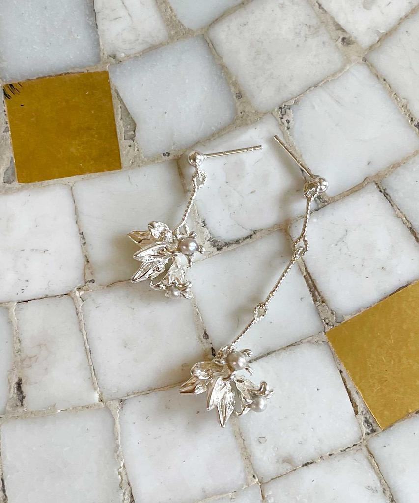 Persy Lily In Silver Earring