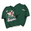 Unisex Plus Size Retro Cotton Short-Sleeve T-Shirt, Chic Hong Kong Style Loose Fit
