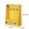 Retro Wall Mounted Storage Box Wooden Box Organizer Key Hanging Hooks Mail Box Storage Box Small Objects Shelf Hanging Basket