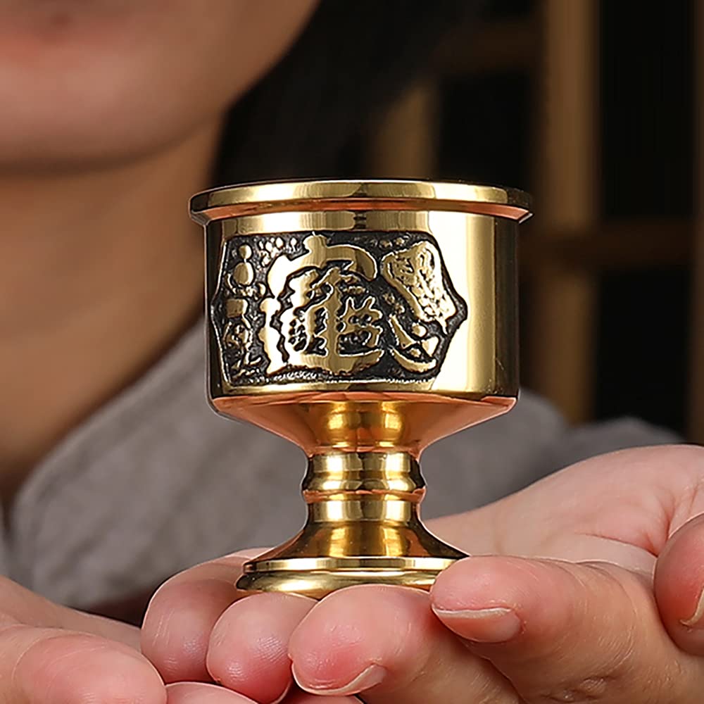 Feng Shui Water Cup, Good Luck Water Cup, Copper Cup, Feng Shui Item, Feng Shui Ornament, Interior Decoration, Feng Shui Item, Fortune Prayers,