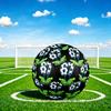 1pc Soccer Gloves Art Theme Soccer Ball Football, Size 5, Lightweight PVC, Outdoor Training Soccer Ball,Gift C6550