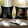 Singer Adele Black Personalized Pillow Dust Cover Bedroom Kids Party Decoration Pillowcase Birthday Children Gift