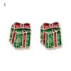 1 Pair Christmas Earrings Santa Claus Wreath Accessory Deer Socks Dangle Earrings for Christmas