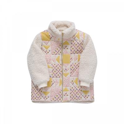 Louis Misha Grm W23 J0197 Rosa Rosa Patchwork Børnejakke