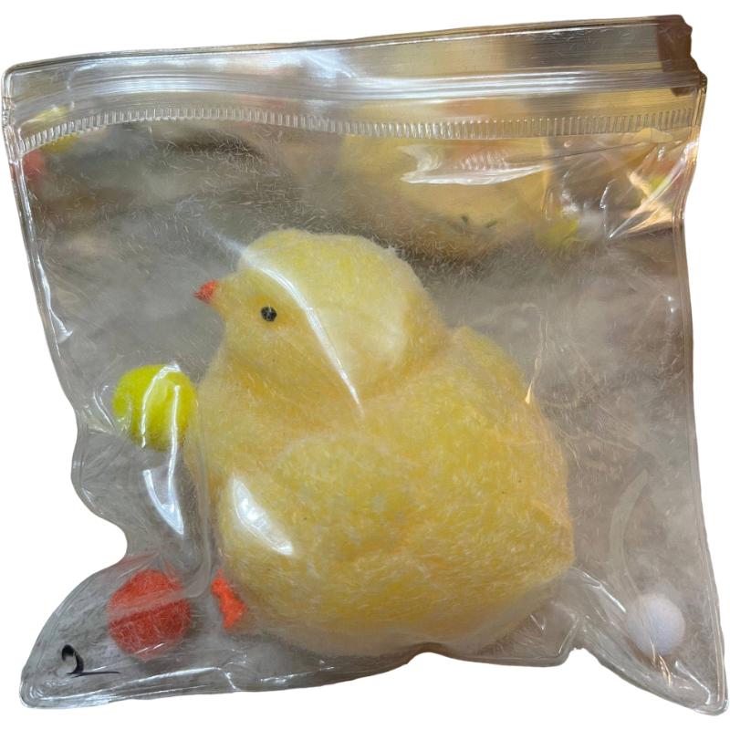 

Милая мягкая игрушка ручной работы из силикона в виде желтой курицы для девочек, подарок на день рождения, снятие стресса жёлтый