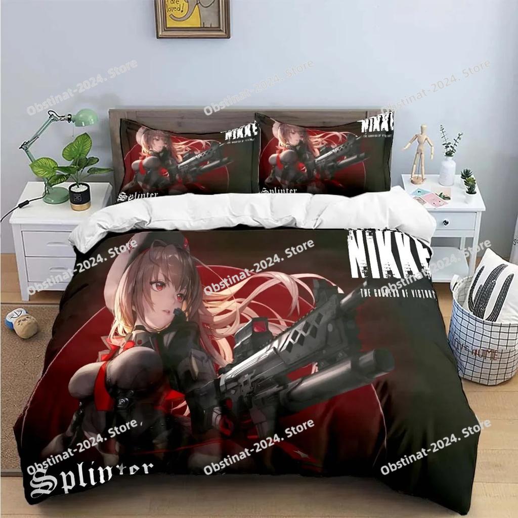 Game Characters Nikke Goddess of Victory Bedding Sets Bed Supplies Set Duvet Cover Bed Comforter Set Bedding Set Luxury Gift