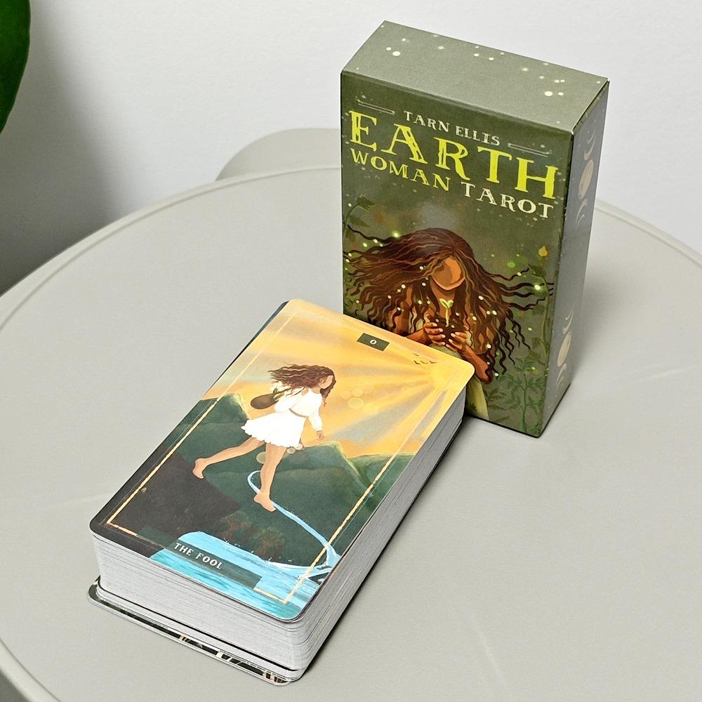 Earth Woman Tarot Deck 10.3*6cm 78 Pcs Tarot Cards Nurture Your Intuition and Celebrate Mother Nature's Wisdom