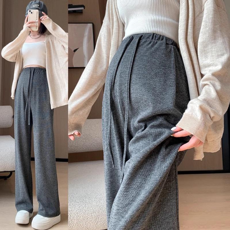 Maternity Pants Spring and Summer Wear Wide-leg Pants Do Not Restrain the Stomach Without Support Floor Pants Small Maternity Clothes Spring Clothes