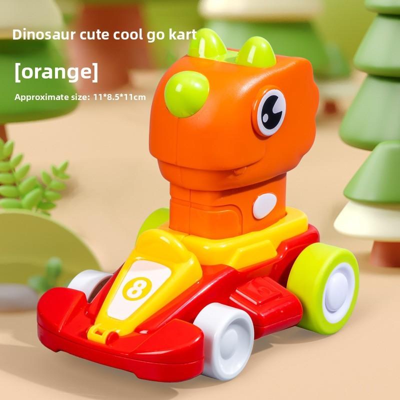 Childrens Animal Pressing Car Toy With Pullback Action For Interactive Play