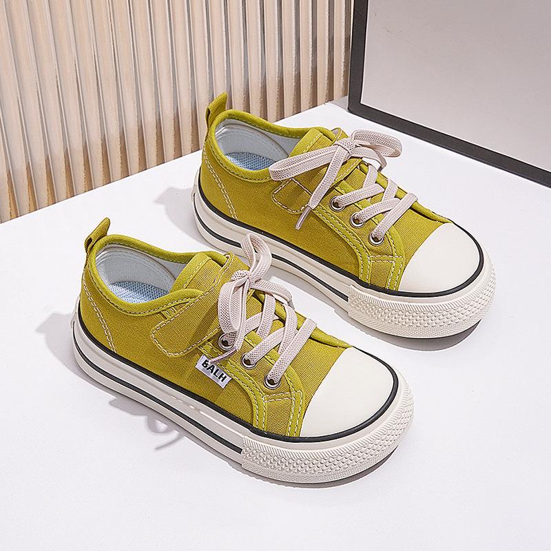 Children Canvas Shoes Boys High-Top Board Shoes Spring New Girls  Breathable Canvas Sneakers Baby Kindergarten Indoor Shoes 20