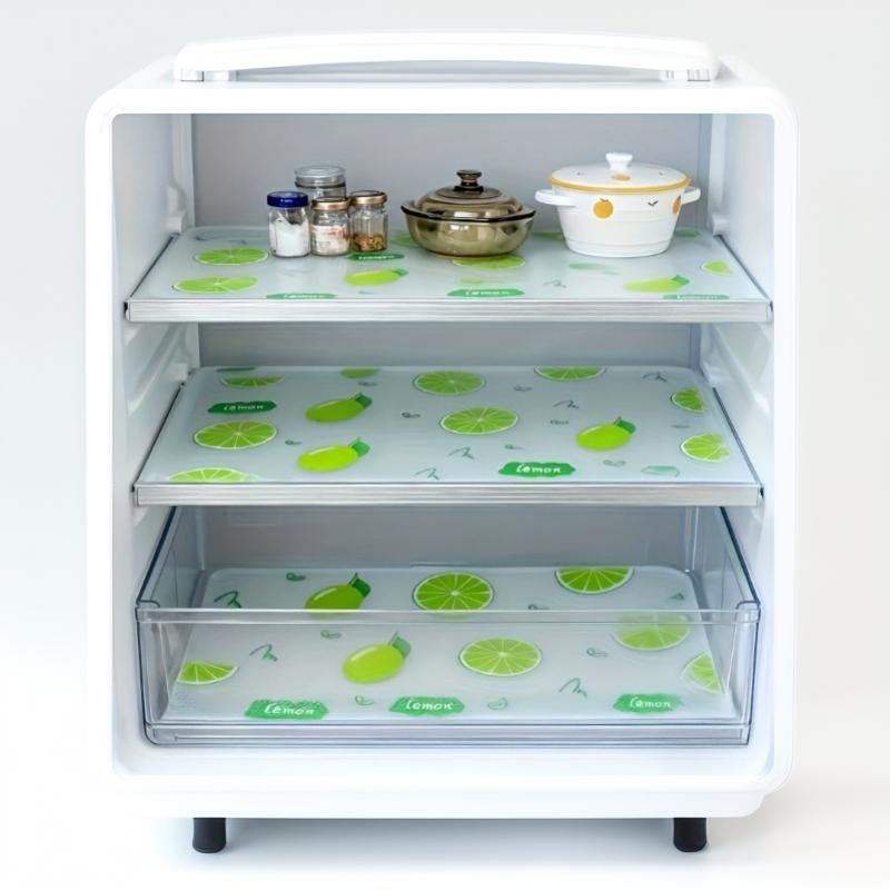 Non Adhesive Waterproof Drawer Liner With Cute Lemon Print Cuttable For Cabinets Wardrobes Shoe Racks Shelves
