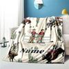 Western Cowboy Customize Your Name Blanket Used For Chair Office Sofa Bed Camping Soft And Warm Giving Friends And Relatives Birthday Graduation Gift