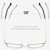 Small Business Square Photochromic Presbyopic Glasses Men Ultralight Metal Discolour Reading Glasses Anti-Blue Light Glasses