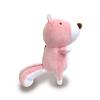 Morisaka Global Mochi Chipmunk-kun Mini 6 X 6 X 13cm Pink Plush Mascot with Ball Chain Mochi Series MOSH-0120
