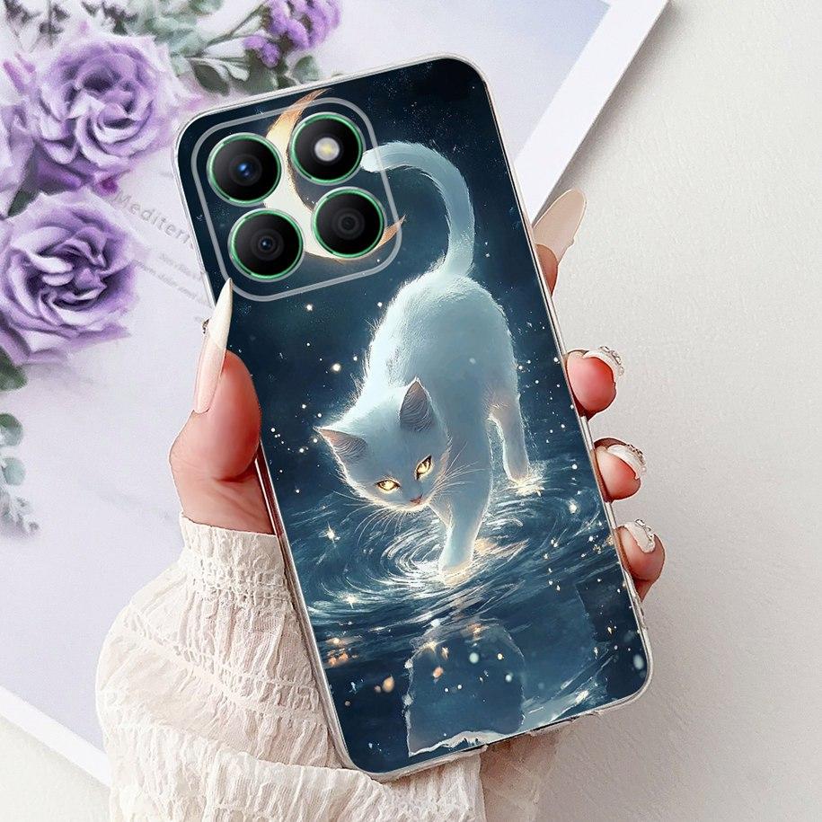 Case For Honor X8b Cover LLY-LX1 LLY-LX2 LLY-LX3 Lovey Heart Cartoon Soft Clear Silicone Phone Case For Honor X8a CRT-LX1 Bumper