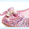 Prinzessin Lederschuhe für Mädchen Tanzschuhe Lässige Glitzer Kinder High Heel Mädchenschuhe Schmetterlingsknoten