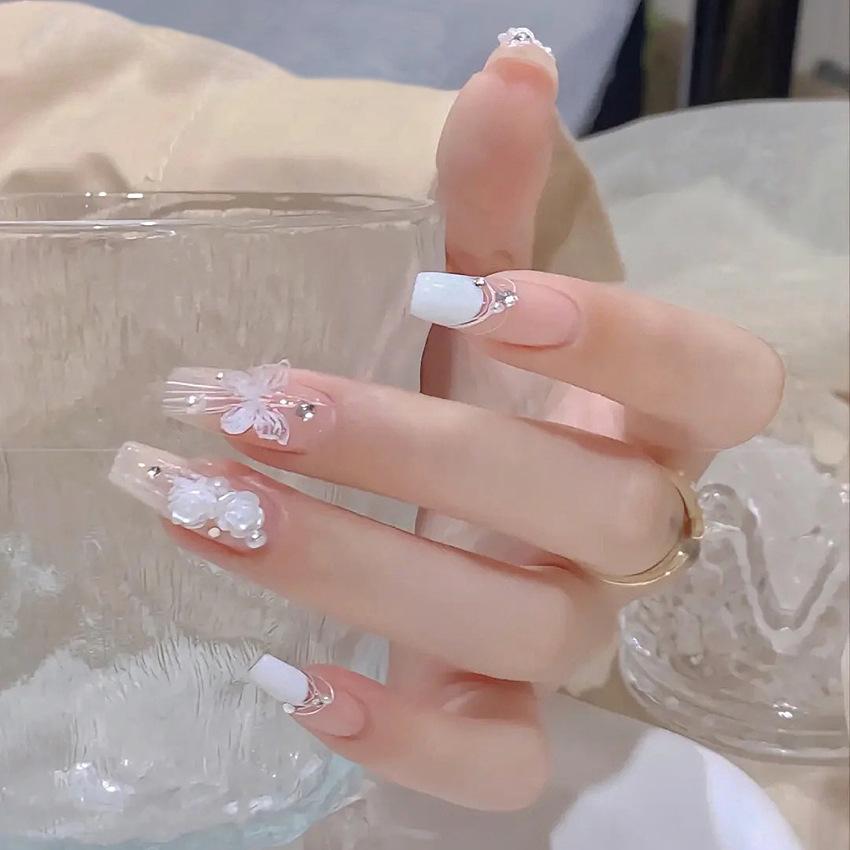 Butterfly Wearing Nail Removable Nail Patch Nail Patch Nail Patch False Nail Wearing Nail Patch X102