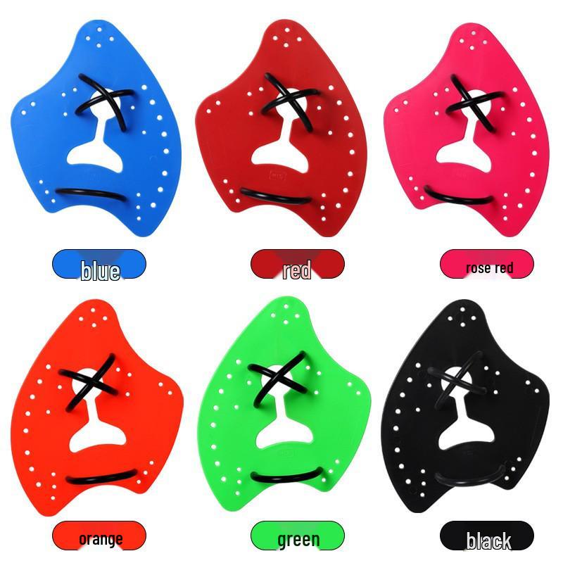 Axe-Style Sculling Hand Paddles for Adult and Child Swimming Training