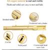 Sliding Lockfor Portable Door Lock, Brushed Finish Sliding Bolt Lock, Solid Cast Brass Barrel Bolt for Cabinets, Fences, Slide Door Lock ?with 6