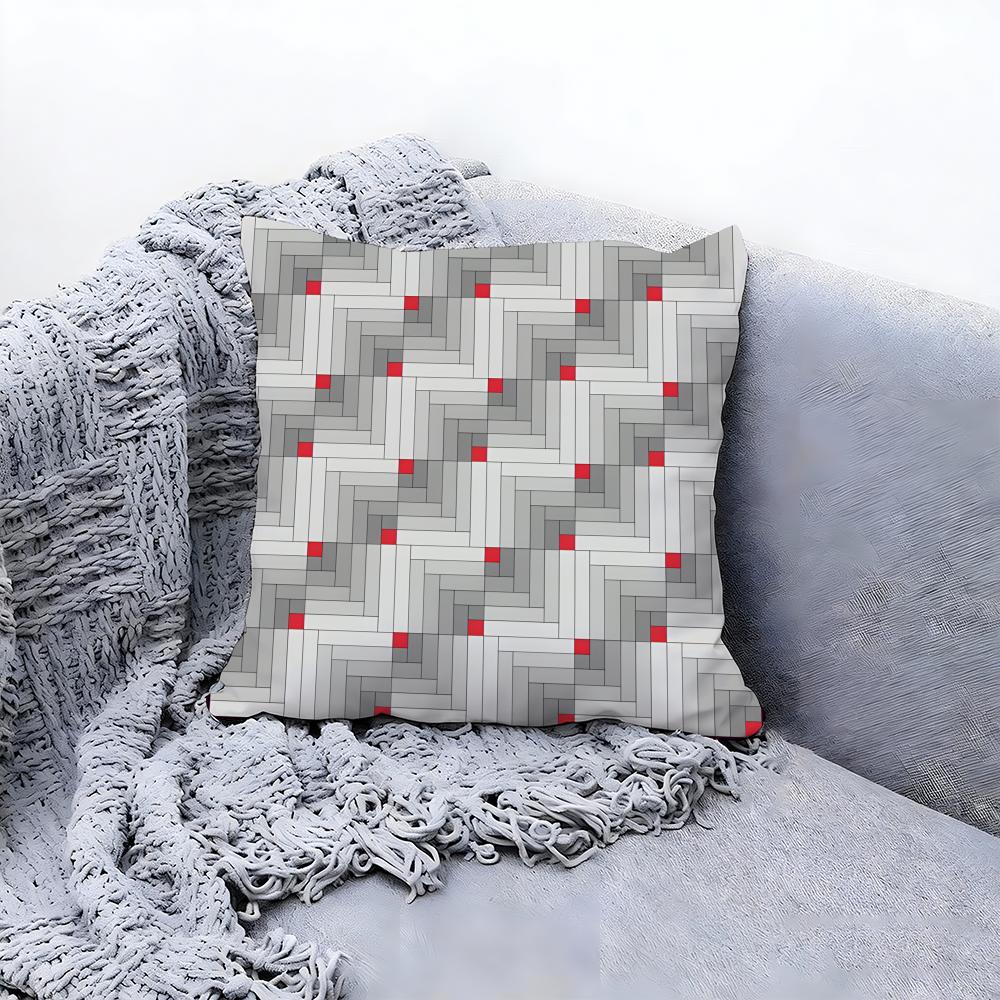 Rustic Log Cabin Pattern Decor Cushion Cover Premium Comfort Reversible Pillow Cove in One Design for Any Room Car Interior