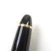 Excellent MONTBLANC fountain pen Meisterstuck 146 Rare logo engraved Black gold 14K Used