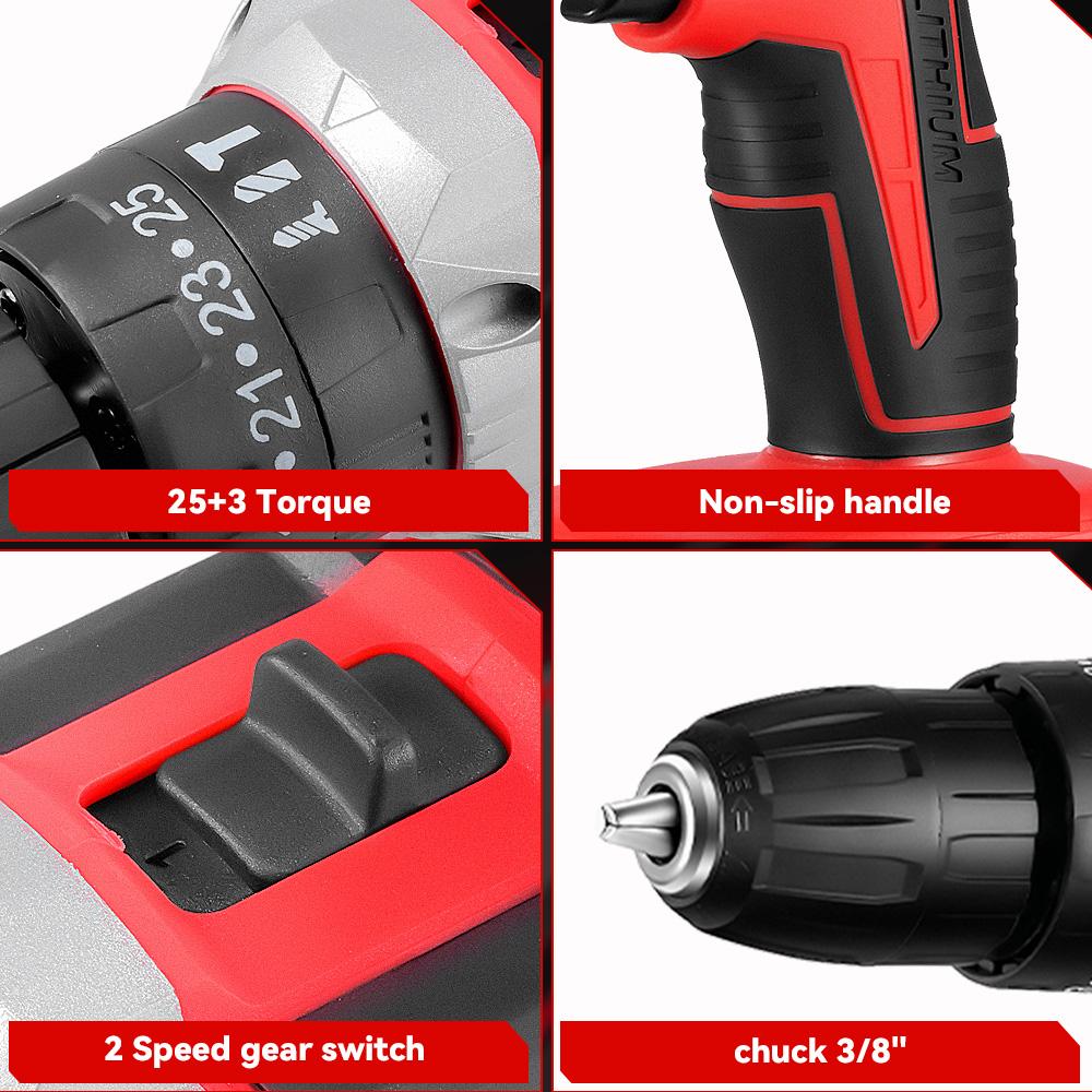 10mm Akumulátorový elektrický vrtací šroubovák Dobíjecí příklepová vrtačka Nářadí pro autoopravy Šroubovák Pro baterii Makita Pin