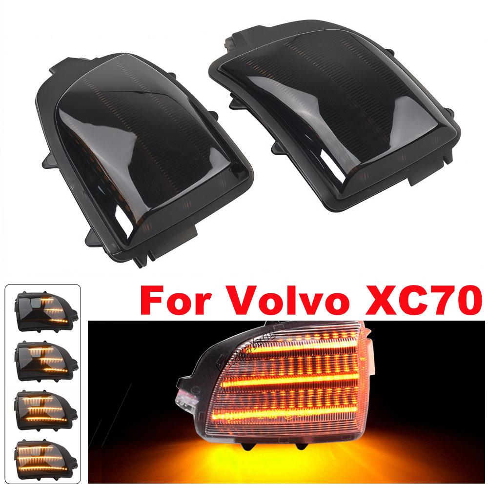 2pcs LED Side Rearview Mirror Indicator Blinker Repeater Dynamic Turn Signal Light For Volvo XC70 III 2008-2016 XC90 Facelift 20