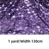 1 Yard/Width 130cm Circular Sequin Fabric Large Embroidered Stage Costume Fabric Mesh Bottom Wedding Dress Fabric