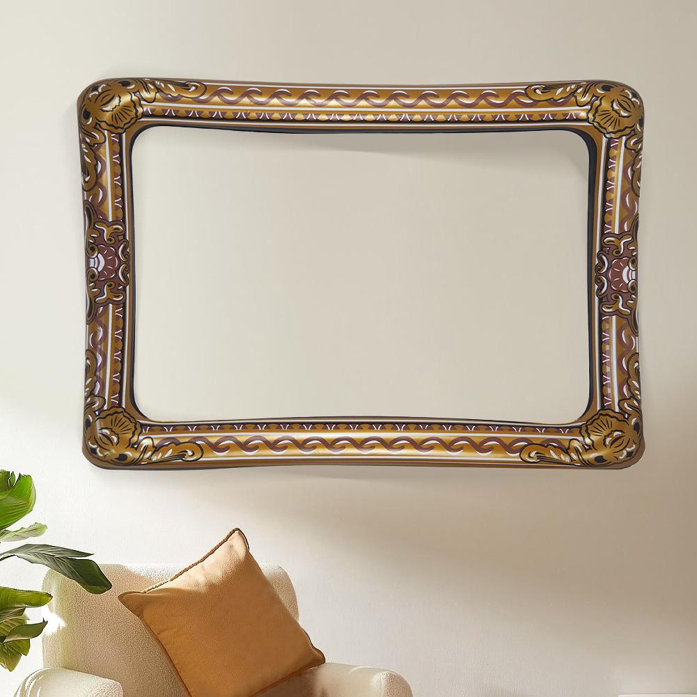 Aufblasbarer PVC-Bilderrahmen Schöner Bilderrahmen Schicke Foto-Requisiten für Hochzeits-Geburtstags-Party-Zubehör