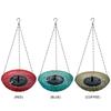 Fontaine Solaire Baignoire pour Oiseaux Suspendue Mangeoire pour la Faune Baignoire Solaire avec Pompe à Eau pour Jardin Extérieur Cour Patio Pelouse