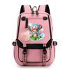 One Piece Peripheral Printed Backpack Youth School Bag Large Capacity