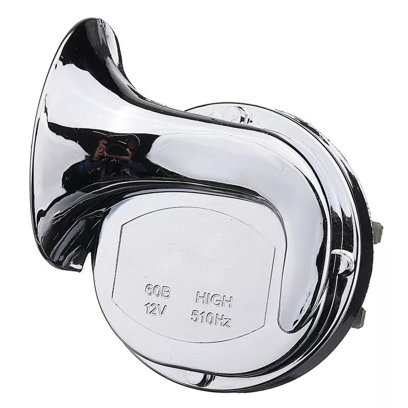 2Pcs 12V 120dB Car Horn Motorcycle Universal Chrome Dual Tone Air Snail Horn Car Accessories New
