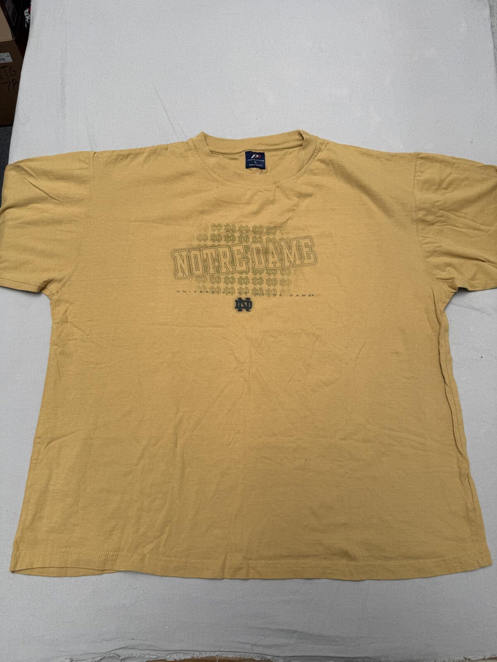Vintage University of Notre Dame T shirt Gold Pro Player XL XL