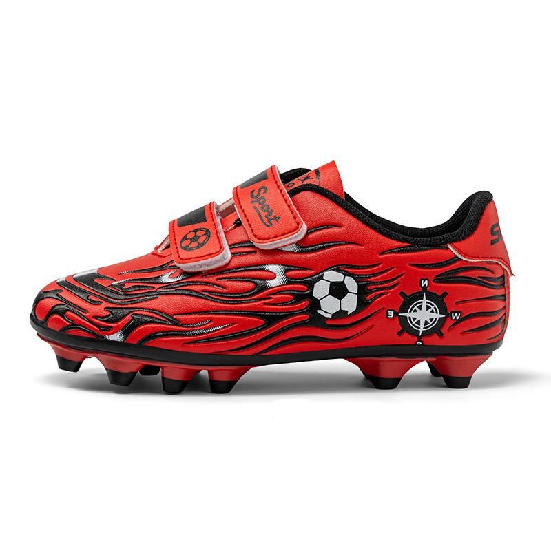 Children's Football Shoes AG Long Nails TF Broken Nails Student Campus Game Training Football Shoes Middle and Old Children's Velcro Sneakers