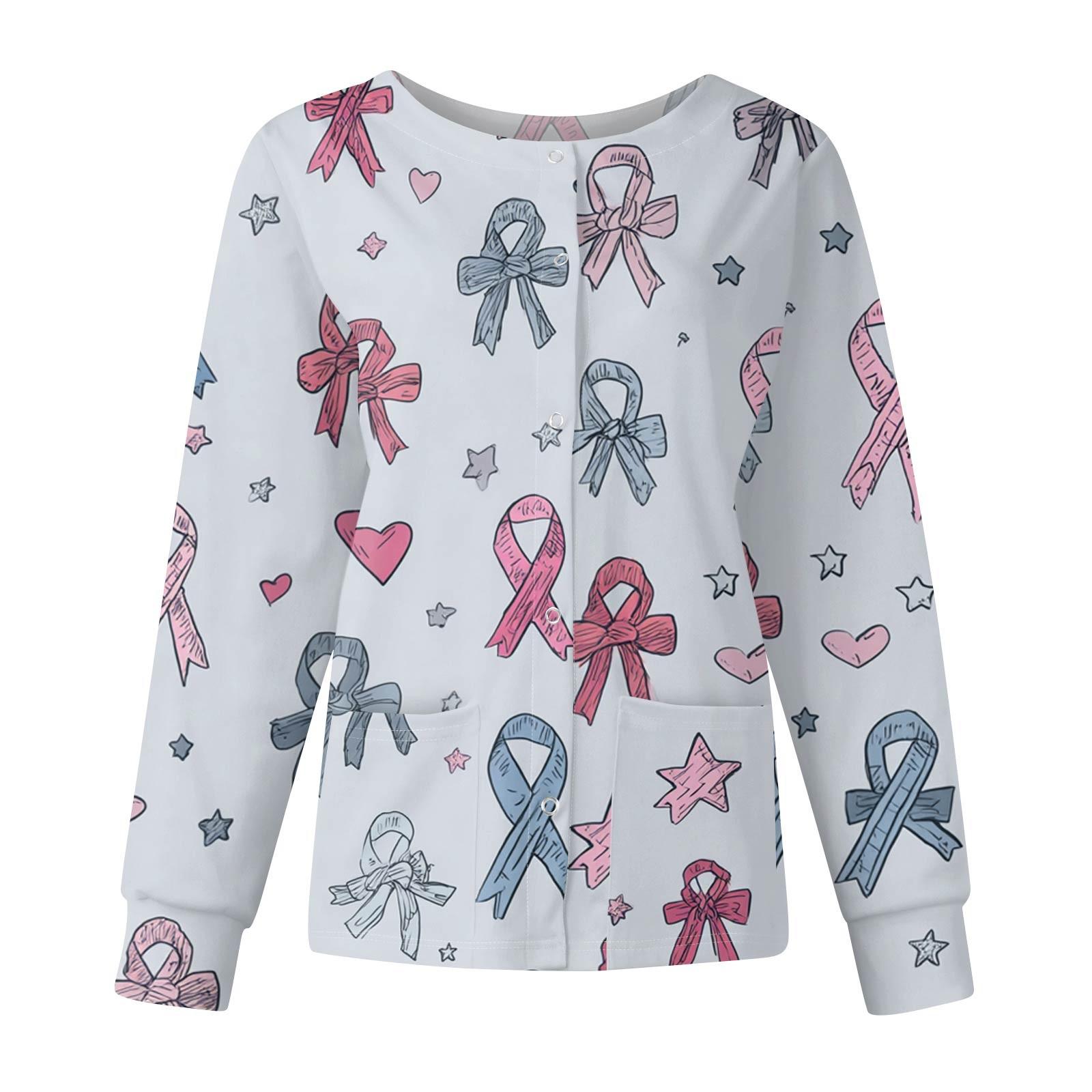 

Женские топы с длинными рукавами и карманами, рабочий воротник-стойка, однобортный защитный комбинезон, куртка, рождественский топ M