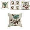 Floral Butterfly Pillowcase For Living Room Decor With Polyester Material For Home Use