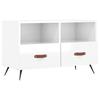 VidaXL TV Cabinet High Gloss White 80x36x50 Cm Engineered Wood 828942