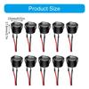 Round Rockers Switch ON Offs 23mm Toggle Switch 12V for Car Marine Boats Trailer Prewired 2 Pin Switch