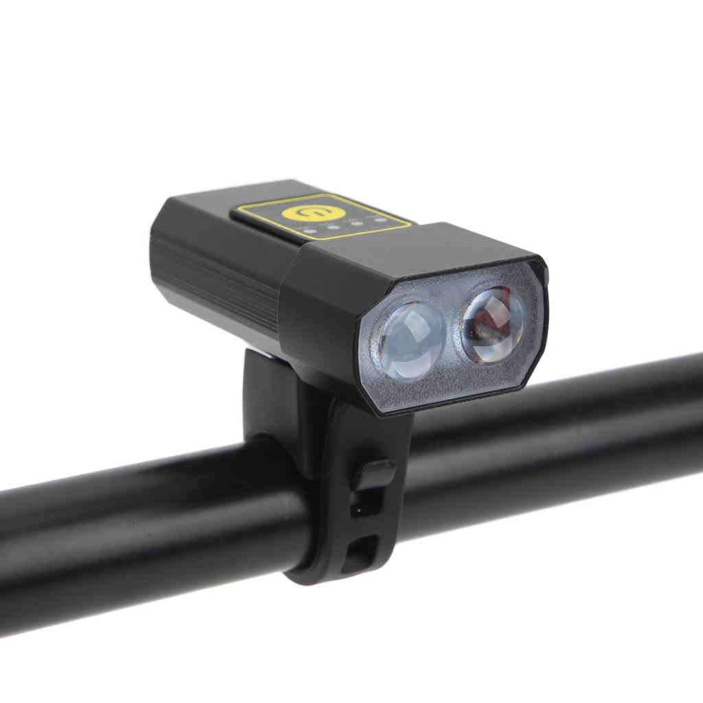 Bike Front Light Waterproof Lightweight USB Rechargeable Bright Bicycle Front Headlight for Night Riding