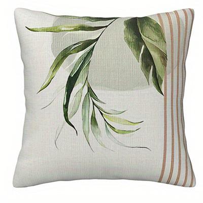 Home Decor Exquisite Monstera Leaf Patterned Pillow Covers Pattern Cushion Cover Suitable for Sofa Bedroom Car Pillow Cover