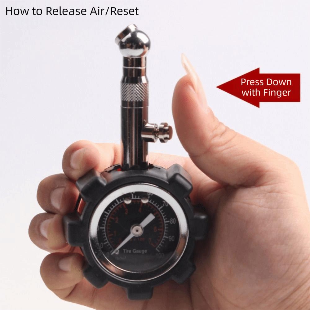 0~100 PSI Air Pressure Meter Reset Function Tire Pressure Monitoring Tool  Diagnostic Tool